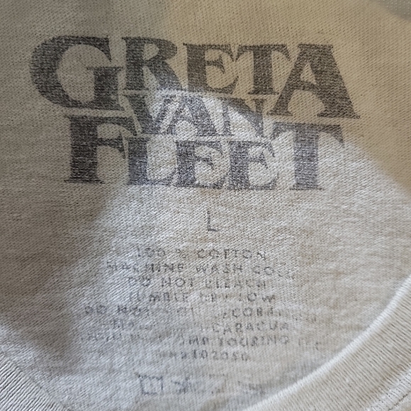 Greta Van Fleet Logo T-Shirt  Size Large Unisex - Picture 4 of 4